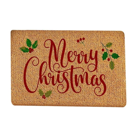 Tahtuvzn Christmas Decorations Carpet Entrance Door Mat Household Absorbent Nonslip Foot Dirt Proof Bathroom, Gifts for Her, Multicolor