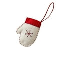 thumbnail image 1 of Bwiyojiz Christmas Decorations Home Decor Cloth Decoration Holiday Products Felts Shaped Cartooning Tree Ornaments Small Accessories Wooden Socks Gloves, Gifts for Women, White, 1 of 6