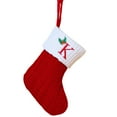 thumbnail image 1 of Tahtuvzn School Christmas Decorations Indoor Ornaments Embroidered Letter Socks Tree Pendant Knitted Red Green White Socks, 1 of 2
