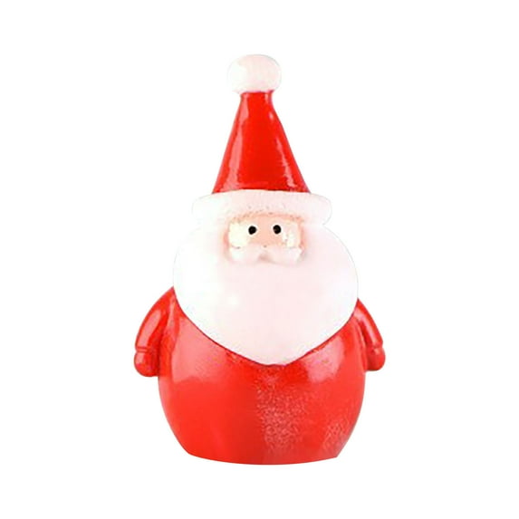 Tahtuvzn School Christmas Decorations Indoor Ornaments Miniature Figurines, Mini Resin Santa Decoration for DIY Decoration