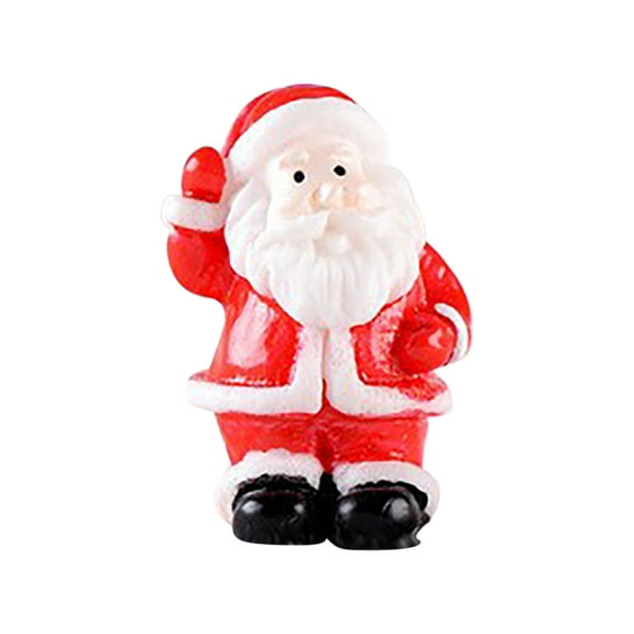 Tahtuvzn School Christmas Decorations Indoor Ornaments Miniature Figurines, Mini Resin Santa Decoration for DIY Decoration