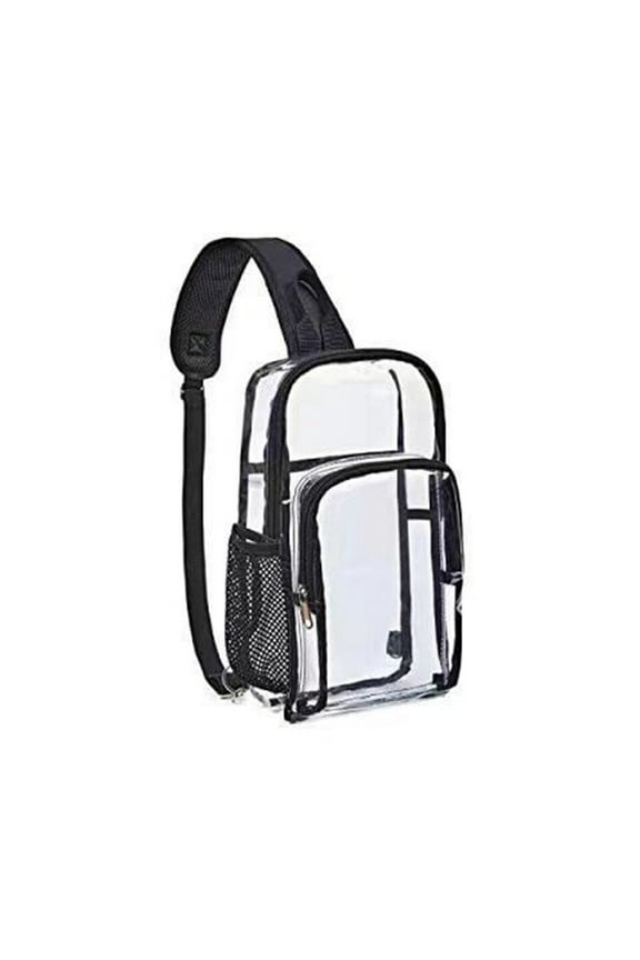 Clear Backpack Travel for Men and Women, Lightweight Single Strap Backpack, Hiking Cycling,12x6.5x3 inch