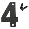 thumbnail image 1 of Tahtuvzn School Decorative Accents 3" Floating Address House Number Modern Black Metal Letters Garden Garage Mailbox Decor Nail Kit Visual Sign, Christmas Gifts, 1 of 1