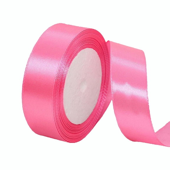 Tahtuvzn School Decorative Accents Outdoor Solid Color Ribbon 0.98" Polyester Gift Packaging Baking Wedding Decoration Ribbon, Home