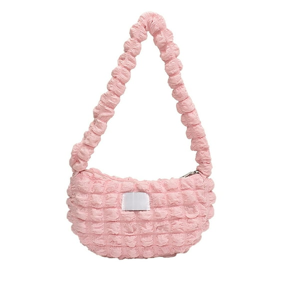 Tahtuvzn School Handbag Shoulder Bags for Women Soft Foldable Tote Purses, Nylon, 8.66x5.51x2.36in