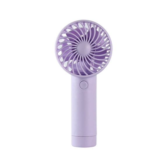Tahtuvzn School Handheld Fan 3 Speed USB Rechargeable Small Home Appliances, Plastic, Purple, 5.12x2.36"