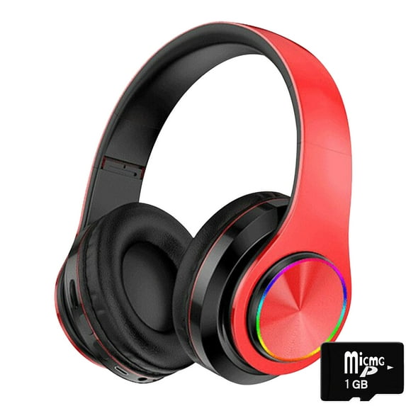 Tahtuvzn Home Appliances Clearance! Macaron Colored Luminous Seven Color Breathing Light Head Mounted Bluetooth Earphones, Gifts for Family