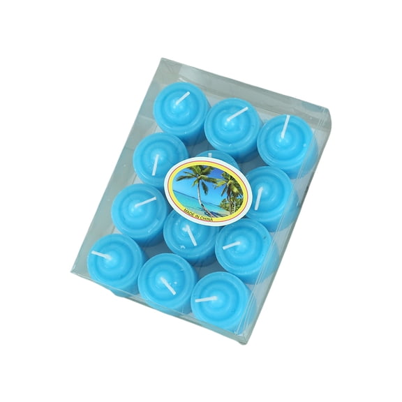 Tahtuvzn School Home Decor 12pcs Tobacco Candle Floating Tea Lights Wedding Party Small Votive Candles Mini Round Light for Romantic Paraffin White Co