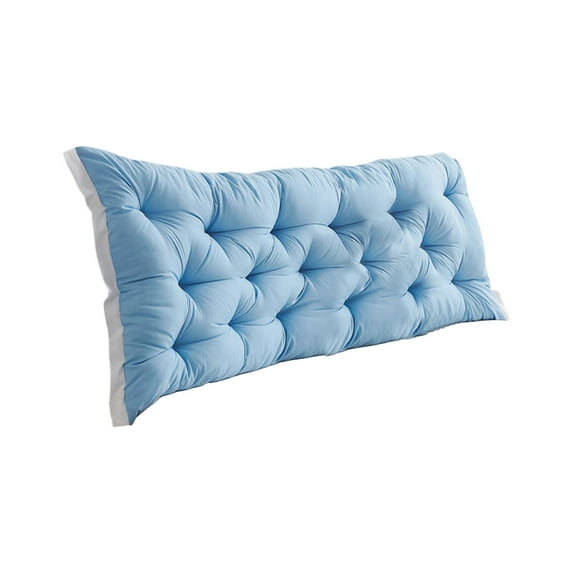 Tahtuvzn Home Decor 23x19" Bedside Cushion Bedroom Bed Back Tatami Soft Package Sofa, Blue