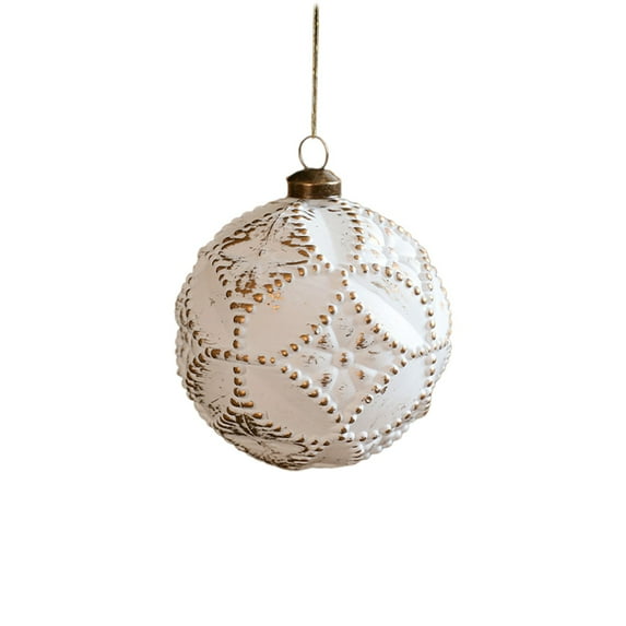 Bwiyojiz Home Decor Christmas Balls Plastic Material Tree Decoration Festival Ambiance, Gifts for Women, White