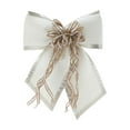 thumbnail image 1 of Tahtuvzn Home Decor Christmas Bow Festive Ambiance Decoration Polyester Material Props, Home Gifts, White, 1 of 6