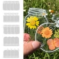 thumbnail image 1 of Tahtuvzn Home Decor 20-Pack Transparent Dried Flower Bookmarks, DIY Bookmark, Homemade Beautiful Glassware Stickers,4.1x5.9", Gifts for Family, 1 of 3
