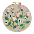 thumbnail image 1 of Tahtuvzn Home Decor Clearance! Beginner's Embroidery Flower Kit,Beginner Hand Embroidery 0 Based Diy Hand Embroidery Material Package, 1 of 3
