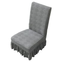 Tahtuvzn School Home Decor Chair Covers for Dining Room Stretch Slipcovers with Skirt Kitchen Seat Protectors Wedding Banquet Spandex Fabric Washable