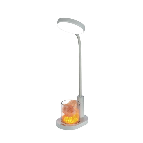 Tahtuvzn Home Decor Clearance! LED Small Stone Table Lamp Desk Lamp, Desk Lamps for Home Office, White Desk Light Desktop/Computer Study Lamps for Bedrooms, Rechargeable, Home Gift