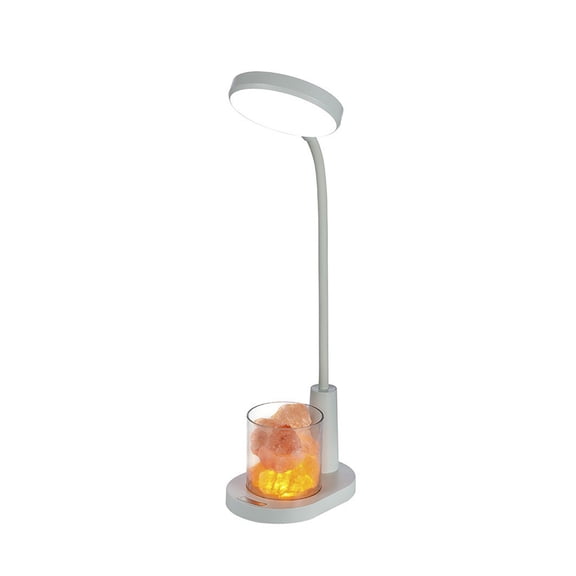 Tahtuvzn Home Decor Clearance! LED Small Stone Table Lamp Desk Lamp, Desk Lamps for Home Office, White Desk Light Desktop/Computer Study Lamps for Bedrooms, Rechargeable, Home Gift