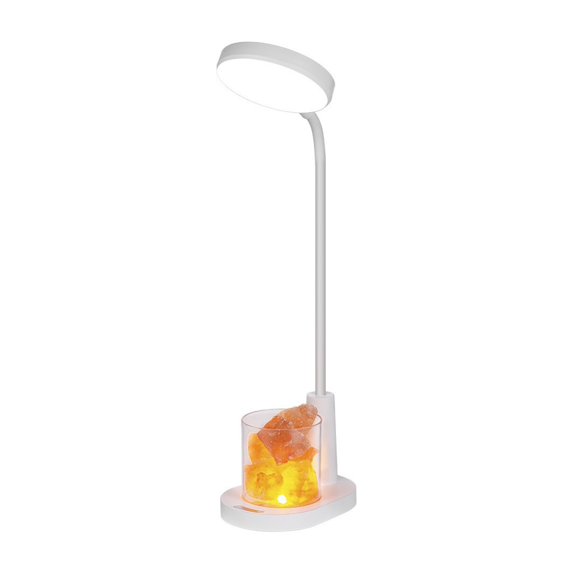 Tahtuvzn Home Decor Clearance! LED Small Stone Table Lamp Desk Lamp, Desk Lamps for Home Office, White Desk Light Desktop/Computer Study Lamps for Bedrooms, Rechargeable, Home Gift