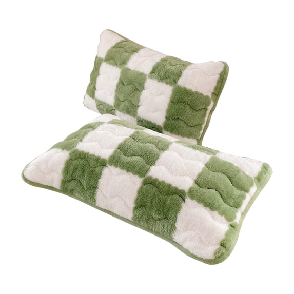 Tahtuvzn Home Decor Milk Coral Velvet Pillowcase Pair of Winter Thickened Warm Pillowcase, Gift