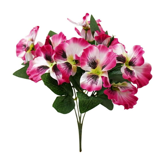 Tahtuvzn School Home Decor Outdoor Artificial Pansy Flowers, Wedding Photography, Scenery, Butterflys Flowers,10.2"