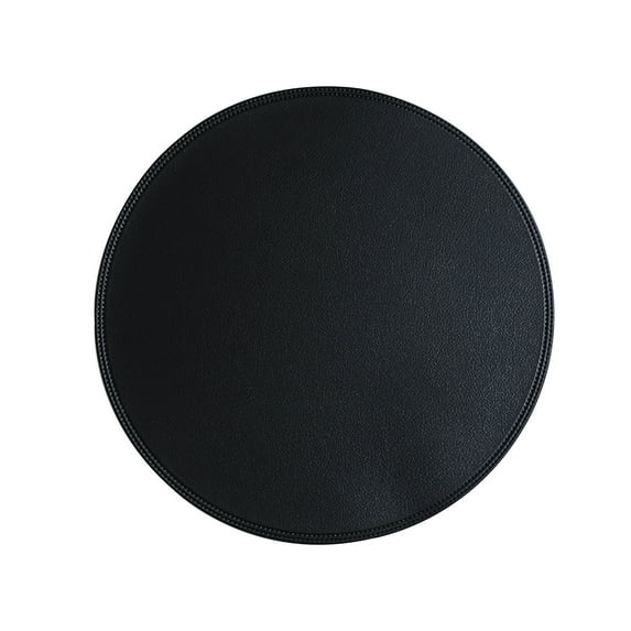 Tahtuvzn Home Decor Clearance! Round Leather Placemat Solid Colour Faux Leather Placemats,Coffee Mats, Kitchen Table Mats, Easy to Clean Kitchen Table Mats