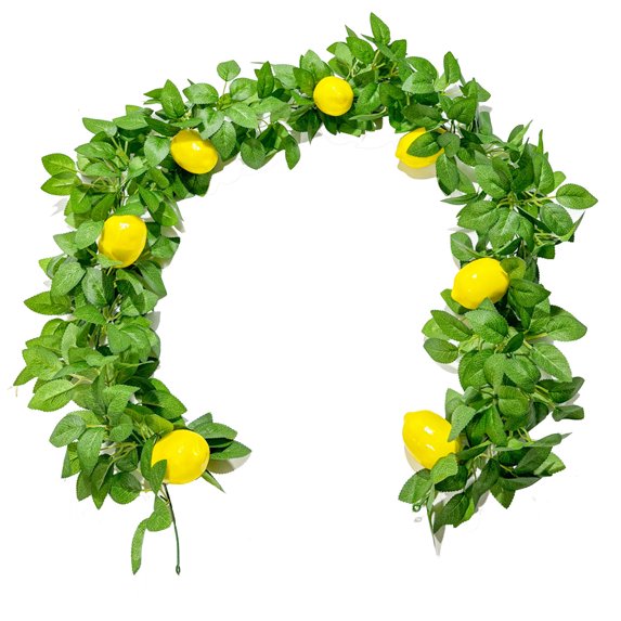 Tahtuvzn Decorative Accents Clearance! Simulated Lemon False Flower Vines Staircase Door Decoration Simulated False Flower Decoration 72.83in, Christmas Gifts