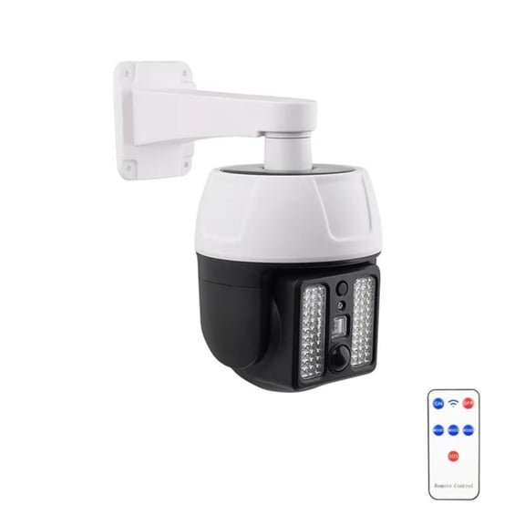 Tahtuvzn Home Decor Solar Powered Human Sensor Security Fake Dummy Camera with Flashing Led Outdoor Use for Garden & Business