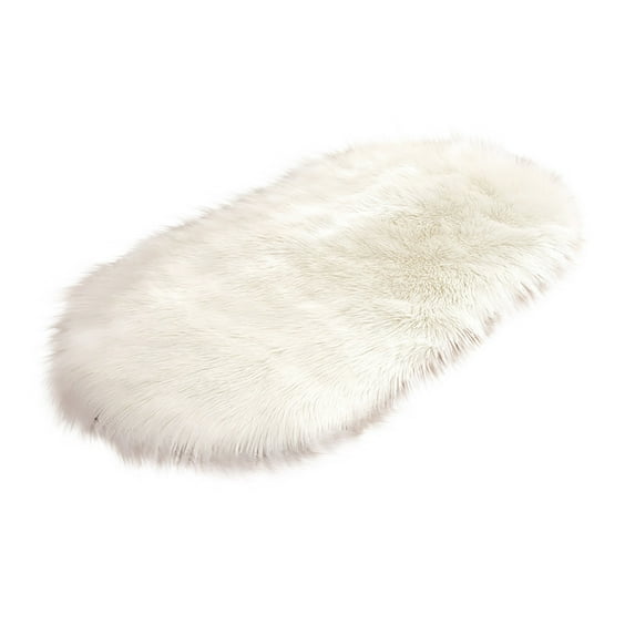 Tahtuvzn Home Decor Soft Faux Sheepskin Area Rugs for Bedroom Floor Carpet Rug Bedside Rugs