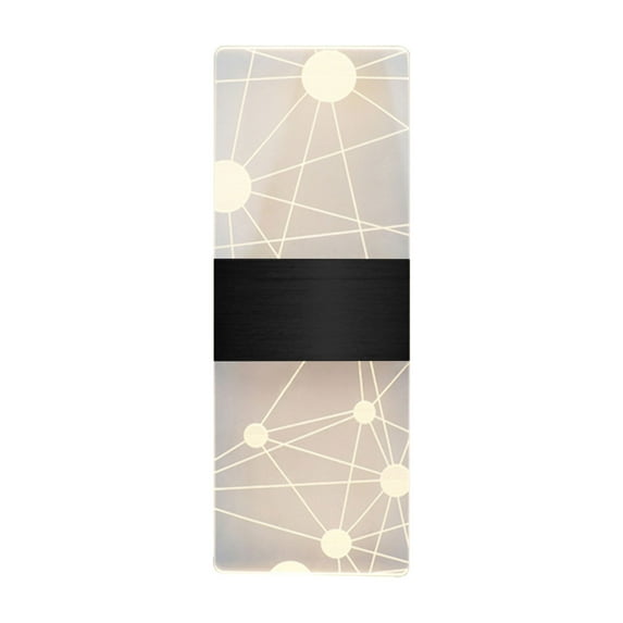 Tahtuvzn Home Decor Wired Acrylic Wall Light, Modern Warm LED Luxury Indoor Golden Light for Living Room Bedroom Bathroom Corridor Doorway Stairs