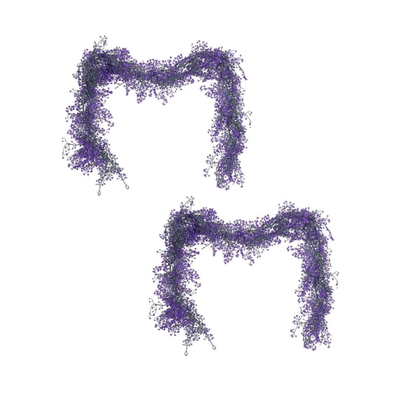 Bwiyojiz Home Decor Count 2pcs Simulation Admiralty Willows Rattan Holiday Party Decoration Outdoor Indoor Wedding, Gifts for Sister, Purple