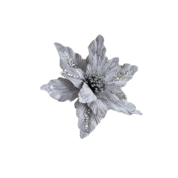 Bwiyojiz Home Decor High Grade Flannel Powder Simulation Christmas Flower Tree Decoration Pendant, Gifts for Mom