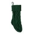 thumbnail image 1 of Bwiyojiz Home Decor Knitted Wool Candy Bag Double-sided Twists 8-character Narrow Version Gift Pendant Christmas Stocking, Home Gifts, Green, 1 of 4