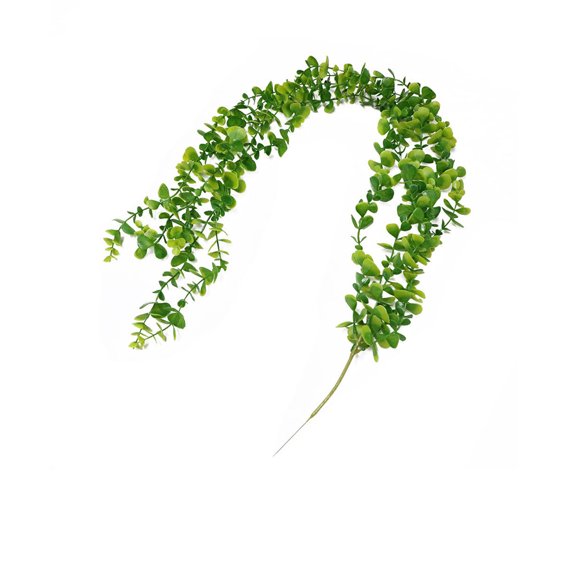 Bwiyojiz Home Decor Simulation Green Rattan Artificial Vines Hanging Ceiling Indoor Living Room Layout Decoration 47in, Gifts for Her, Green