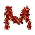 thumbnail image 1 of Bwiyojiz Home Decor Thanksgiving Harvests Festival Wreath Garland Decorative Rattan Strips Autumns Decorations Maple Leaf for Fall Party Decoration, Gifts for Family, Red, 1 of 6