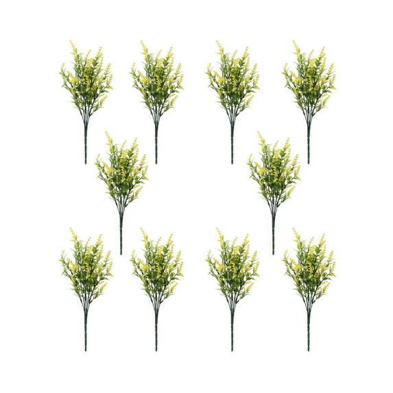 Tahtuvzn House Decor 13.8" Outdoor Artificial Plants Indoor and Hanging Greening Gardens Porches Home Weddings Farmhouses Decoration Terraces, Gifts for Her, Yellow