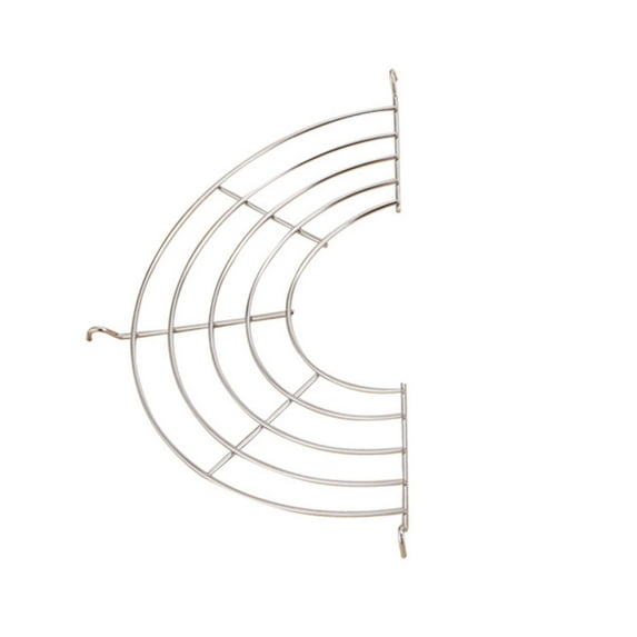 Tahtuvzn Kitchen Decor Stainless Steel Semi-circular Oil Draining Rack Can Be Connected to The Steaming Vegetable Rack, Home Gifts
