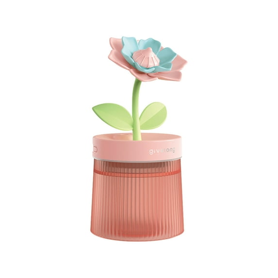 Tahtuvzn Kitchen Decor USB Humidifier with Light ,Quiet Cool Mist for Bedroom and Office ,Plants, Easy to Clean, Home Gifts