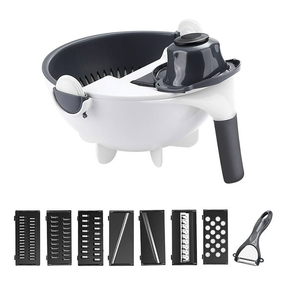 Tahtuvzn Home Decor Clearance! Multifunctional Vegetable Cutting Artifact Household Potato Shredding Machine Manual Kitchen Cutting Vegetable Drainer, Gifts for Family