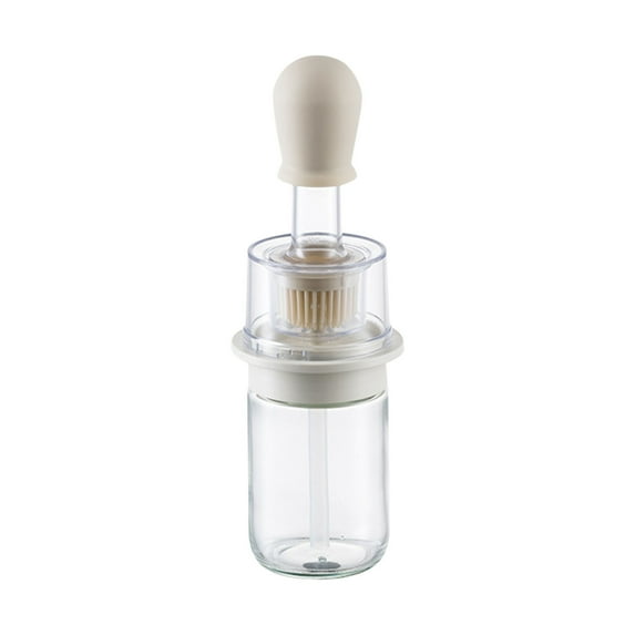 Tahtuvzn Kitchen Gadgets Clearance! Olive Oil Dispenser Bottle,Oil Dispenser with Oil Brush,Wide Opening Oil Bottle,180ml Oil Container for Cooking,Baking,Marinating
