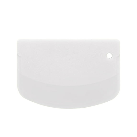 Tahtuvzn Kitchen Gadgets Plastic Scraper Cake Cream Flour Dough Cutter Intestinal Powder Tool Semi-circular D-shape, Gifts for Friend