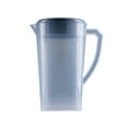 thumbnail image 1 of Tahtuvzn Kitchen Storage 8.86x7.48x7.48" Clear Plastic Pitcher with Lid Water for Cold Drinks Iced Tea Lemonade Milk Beverages, Gifts for Friend, Gray, 1 of 6