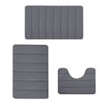 thumbnail image 1 of Tahtuvzn School Living Room Rugs Foam Bath Mat Set Bathroom for 3pcs Toilet Mats Soft Comfortable Water Absorption NonSlip ThickMachine WashableEasier to Dry Dark, Mother's Day Gift, 1 of 6