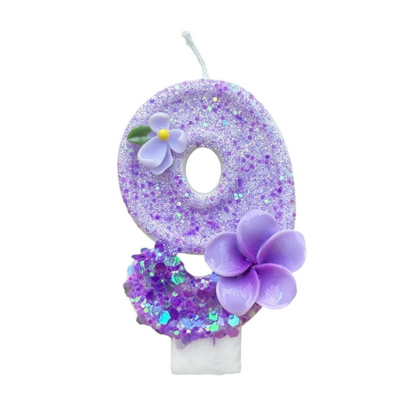 Tahtuvzn Room Decor 1.57x2.95" Roman Numeral Candles Birthday Celebration Party Candle, Gifts for Friend, Purple