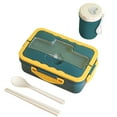 thumbnail image 1 of Tahtuvzn Storage & Organization Portable Lunch Box with Lid and Cup Food Container Leakproof Preparation for Home Office, 1 of 6