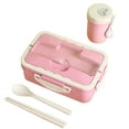 thumbnail image 1 of Tahtuvzn Storage & Organization Portable Lunch Box with Lid and Cup Food Container Leakproof Preparation for Home Offices, 1 of 6