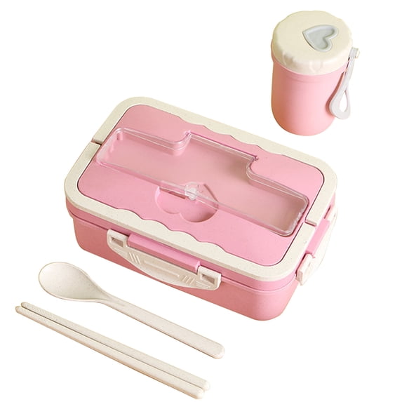 Tahtuvzn Storage & Organization Portable Lunch Box with Lid and Cup Food Container Leakproof Preparation for Home Offices