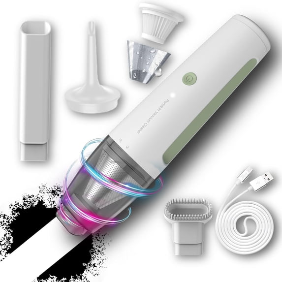 Tahtuvzn Small Home Appliances Clearance! Handheld Vacuum Cleaner Mini Car Vacuum Cleaner Powerful Suction Portable Collector, Home Gift