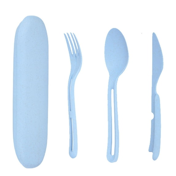 Tahtuvzn Sports & Outdoors Wheats Straw Cutlery Knife, Fork and Spoon Set Camping 3Pcs 3-in-1 Combination Set, Home Gift