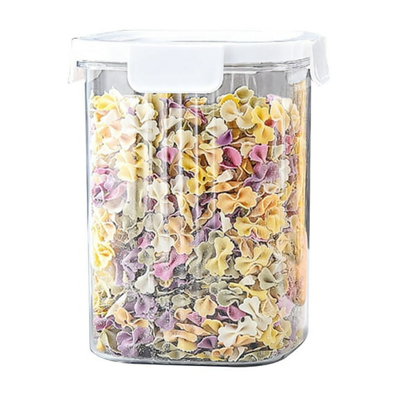 Tahtuvzn Storage Containers Food Grade Sealed Jar Transparent Tea and Coffee Plastic Bottle Kitchen Grain Home Decor, Gifts