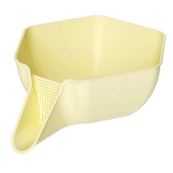 Tahtuvzn Storage Containers Drainer Basket Fruit Cleaning Bowl with Strainer Container Kitchen Sink Food Catcher Vegetable Washing Filter Over The Colander