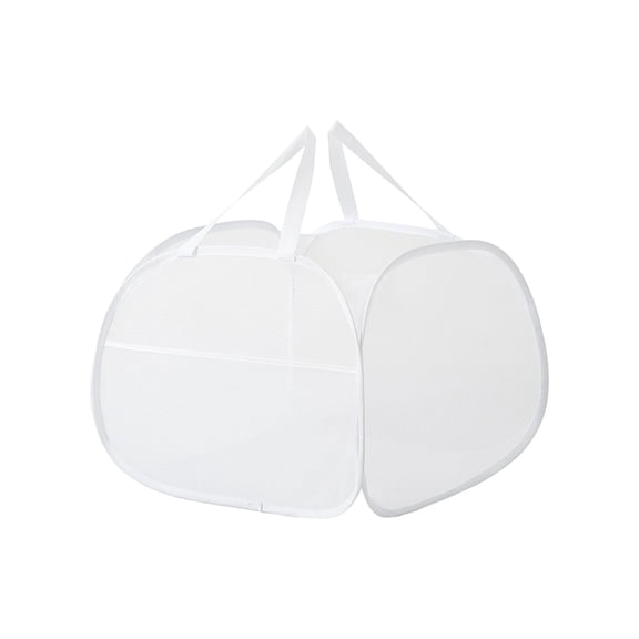 Tahtuvzn Storage and Organization Clearance! Mesh Laundry Hamper with Wide Opening and Side Pocket Breathable Sturdy Foldable and Space Saving Design for Laundry Clothes and Storage